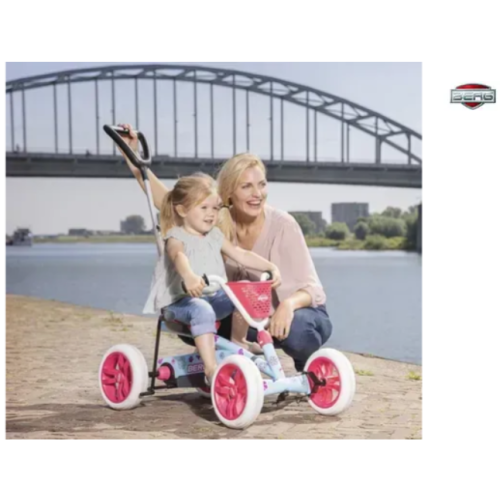 Веломобиль  BERG Buzzy Bloom 2-in-1 Розово-белый - фото №2